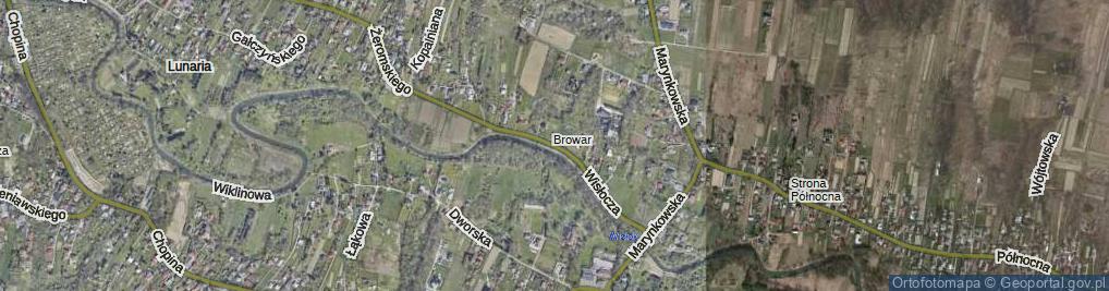 Zdjęcie satelitarne Wisłocza ul.